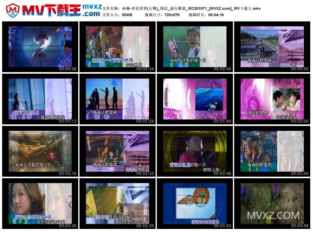 孙琳-青青世界(人物)_国语_流行歌曲_MC201971